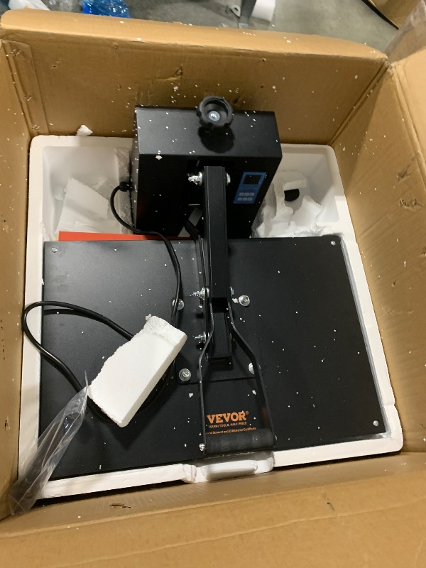 Photo 1 of ** UNTESTED** VEVOR Heat Press 16x24, 1700W Power Heat Press Machine, Fast Heating, High Pressure Heat Press Machine for T-Shirt, Digital Industrial Sublimation Printer for Heat Transfer Vinyl, Easy to Use, Black