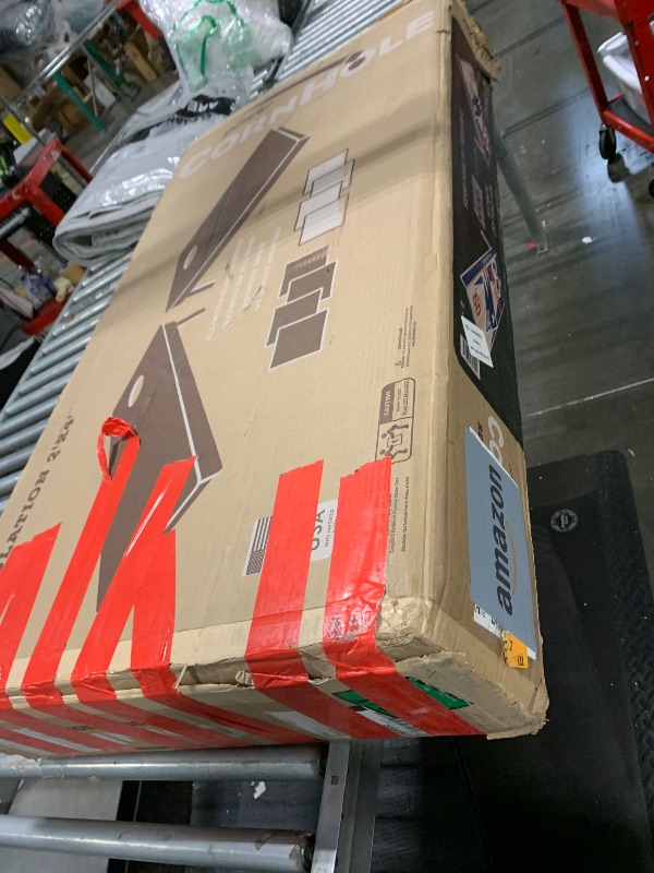 Photo 1 of ** USED/ DAMAGE MINOR** YouTheFan NFL New England Patriots 2’ x 4’ Professional Wood Cornhole Game with Logo Bags