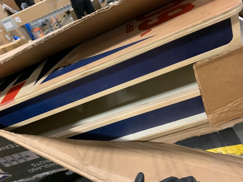 Photo 1 of ** USED/ DAMAGE MINOR** YouTheFan NFL New England Patriots 2’ x 4’ Professional Wood Cornhole Game with Logo Bags