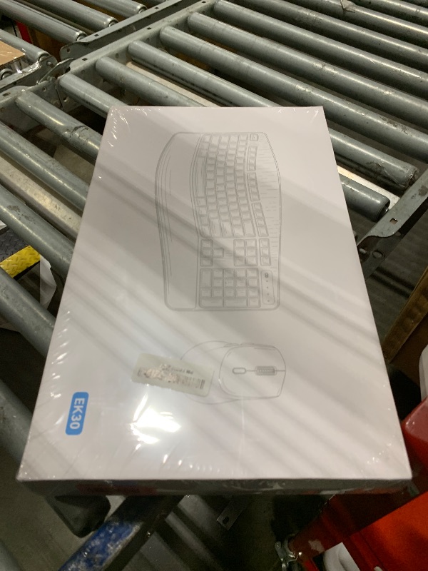 Photo 1 of ** FACTORY SEALED** Wireless Keyboard and Mouse Combo,2.4G Full Size Wave Keys Ergonomic Keyboard with Wrist Rest for Natural Typing, 3 DPI Adjustable Ergonomic Silent Mouse for Computer/Laptop/Windows/Mac (Gray)