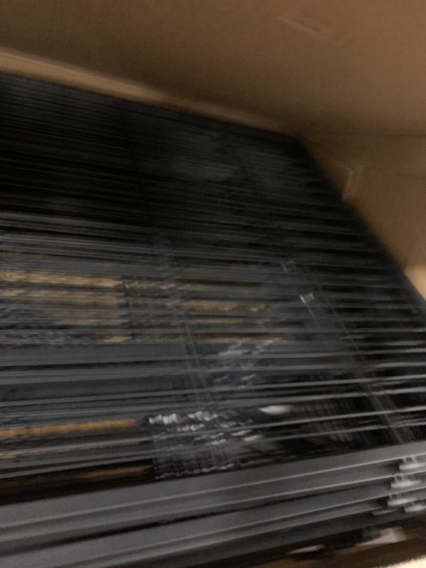 Photo 1 of ** USED** Dog Playpen,24 32 40 48 in(H) Pet Fence Outdoor for Rv Camping,Garden Fence Large Animal Barrie for Yard,11Ft(L)-56Ft(L) Black Metal Temporary Fencing