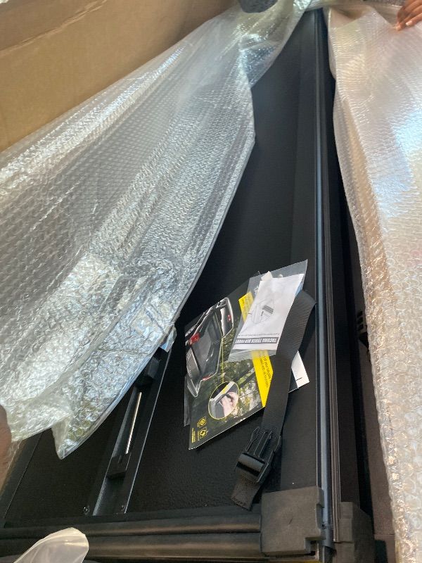 Photo 1 of ** MANUAL INCLUDED *** Hard Folding Truck Bed Tonneau Cover Compatible with Toyota Tundra 2022 2023 2024 2025 2026 5.5 ft Short Box, Tri Fold Style