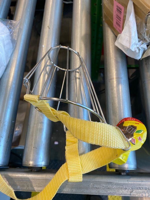 Photo 1 of ***MISSING COLLAR*** Dog Prong Collar +Muzzle for Large Dogs, Durable Stainless Steel Wire Basket with Leather Straps, Breathable & Drinkable for Rottweiler & Large Breeds, Dog Muzzles to Prevent Biting L