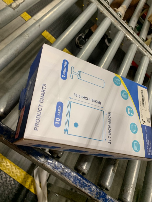 Photo 1 of ** MISSIN BACKS ** Fygrip Large Vacuum Storage Bags with Hand Pump, Plastic Packaging Bags, 80% Space Saver Vacuum Seal Bags for Clothing, Travel Lugggage, Blankets, Comforters