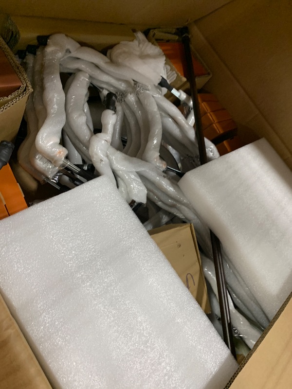 Photo 1 of ***SOME BROKEN HARDWARE*** HUANXISHA 42 Lights Large Crystal Chandeliers for High Ceilings Maria Theresa Chandelier Light Fixture Vintage Chandelier for Foyer Hallway Entryway Staircase Brown 75" H x 49.2" D