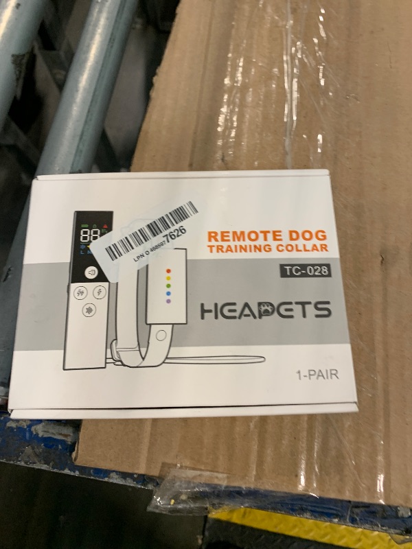 Photo 1 of *USED*
Dog Training Collar with Remote Control, 1600FT Electric Collars for Dogs 8-120 LBs, IP67 Waterproof Collar with Safe Static, Beep, Vibration, Rechargeable E-Collar for Small Medium Large Dogs, Black