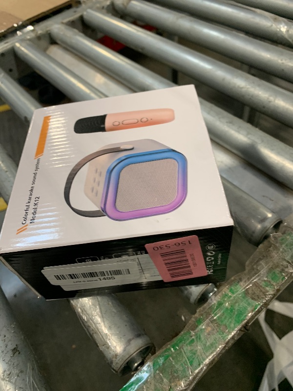 Photo 1 of **IT'S MISSING A MICROPHONE***Mini Karaoke Machine Speaker for Kids Adults,Portable Bluetooth with 1- Wireless Microphones,Christmas Birthday Gifts Toys Girls Boys Ages 4, 5, 6,7, 8,9,10,11,12+ Years Old Toddler (Off-White -1Mic)