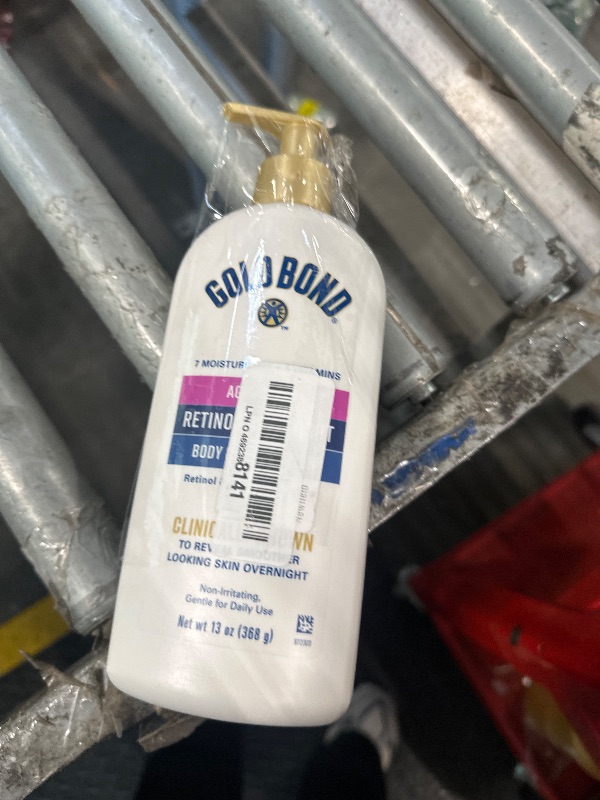 Photo 1 of ** USED** Gold Bond Age Renew Retinol Overnight Body & Face Lotion, With Retinol & Peptide Complex, 13 oz.