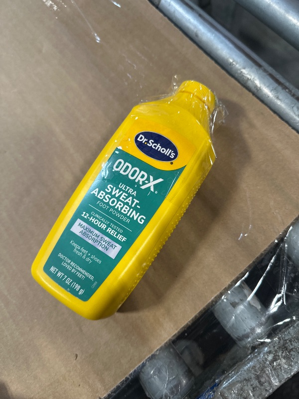View 2 of ??Dr. Scholl's ULTRA-SWEAT ABSORBING FOOT POWDER, 7 oz // Maximum Sweat Absorption - Clinically Tested 12-Hour Relief - Keeps Feet Fresh & Dry ?