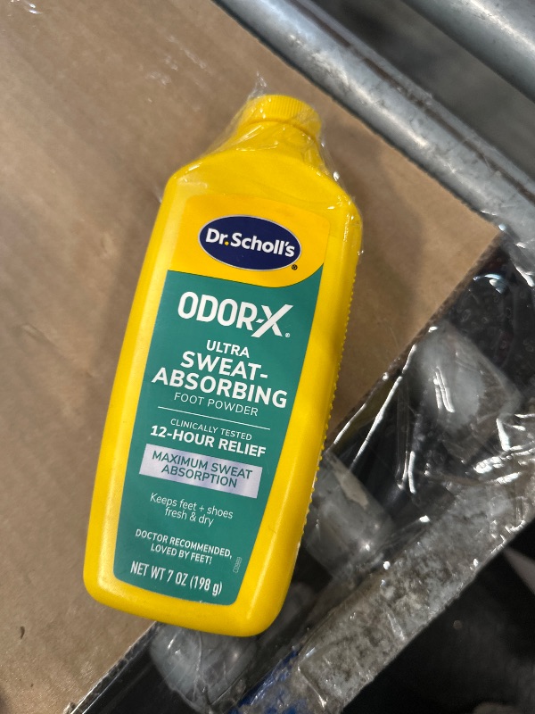 Photo 1 of ??Dr. Scholl's ULTRA-SWEAT ABSORBING FOOT POWDER, 7 oz // Maximum Sweat Absorption - Clinically Tested 12-Hour Relief - Keeps Feet Fresh & Dry ?