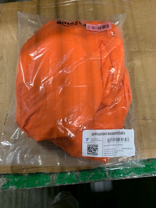 Photo 1 of Amazon Essentials Women's One-Piece Coverage Swimsuit (Available in Plus Size), Orange, 5X