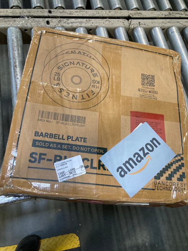 Photo 1 of ***25 LB***02 PLATES*** Fitvids Olympic Bumper Plates Set, 2" Weight Plates for Strength Training & Weightlifting, 