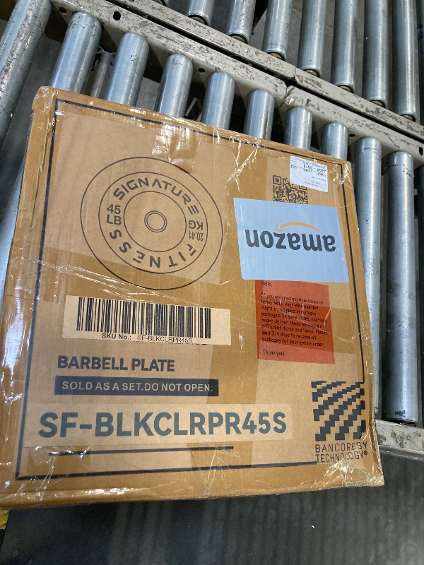 Photo 1 of ***45 LB***01 PLATE*** Fitvids Olympic Bumper Plates Set, 2" Weight Plates for Strength Training & Weightlifting, 