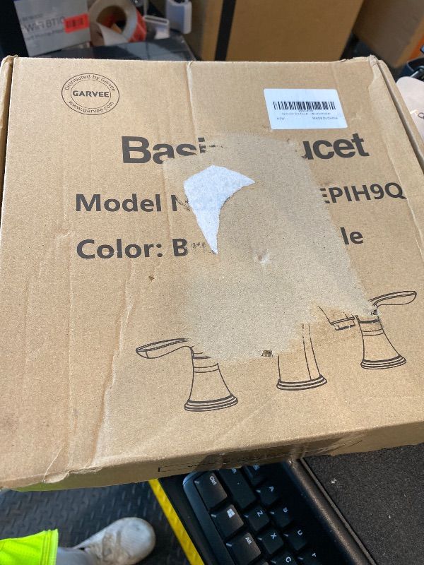 Photo 1 of *MINOR DAMAGE - USED*
Bathroom Sink Faucet, Faucet for Bathroom Sink, Widespread Brushed Nickel Bathroom Faucet 3 Hole with Stainless Steel Pop Up Drain and cUPC Lead-Free Hose - (Brushed Nickel)