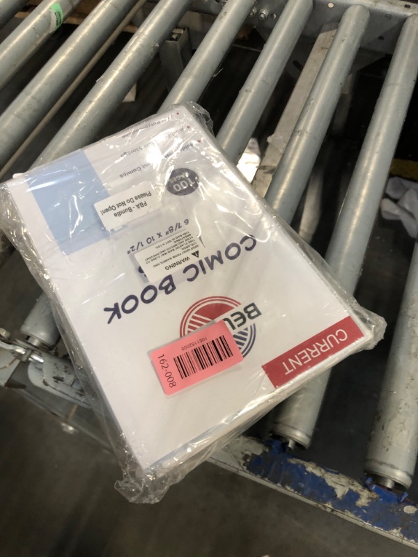 Photo 1 of 100ct Current Comic Bags and Boards - Reusable Boards, Bags 1 1/2" Flap, Clear Protector