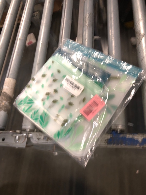 Photo 1 of 10 Pack Dishwasher Safe Reusable PEVA Food Storage Bags, Leak proof Reusable Freezer Bags for Food Storage Home Organization Traval & Make-up BPA FREE for Food Storage Home BPA FREE for Salad Fruit