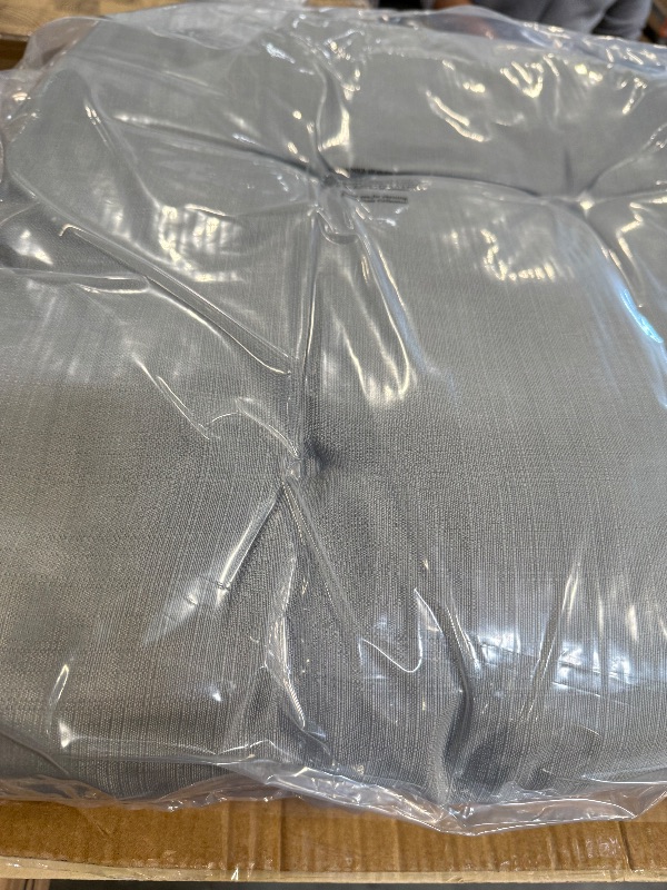 Photo 1 of **CUSHION ONLY**
Sweet Home Collection Patio Chair Cushions Outdoor Loveseat Lounge Seat Pads Premium Comfortable Thick Fiber Fill Tufted 44" x 19", 1 Count (Pack of 1), Silver