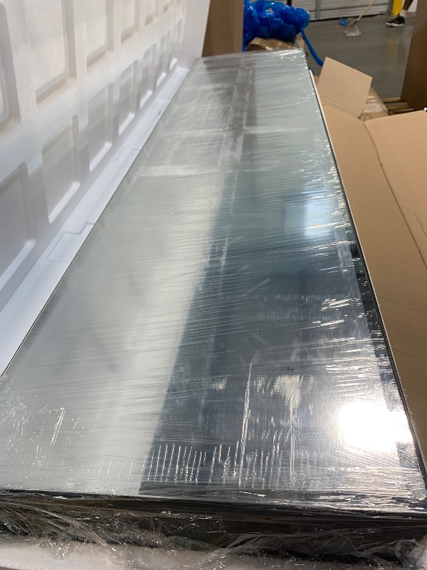 Photo 1 of ** FACTORY SEALED***SONGMICS 6 LEDs Lockable Mirror Jewelry Cabinet, 360° Swivel Jewelry Organizer Armoire Standing, Frameless Full-Length Mirror, 3 Storage Shelves, Christmas Gifts, Black Surface Black Lining
