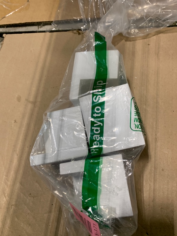 Photo 1 of ***SIMILAR ITEM*** ***READ CLERK NOTES*** Whynonap Bed Risers 4 Inch 8 Pack, Oversized L Shape Furniture Bed Lifts Risers 4 in Heavy Duty Wide Opening Elevators fits to Couch, Sofa, Bed Frame, White