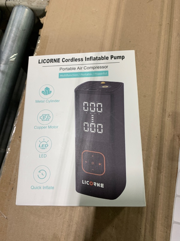 Photo 1 of ** FUNCTIONAL** Tire Inflator Portable Air Compressor, 5X Faster Portable Air Pump for Car Tires with Powerful Battery, 180PSI Cordless Air Pump with Digital Pressure Gauge for Cars, Bike & Motorcycle Tires, Ball