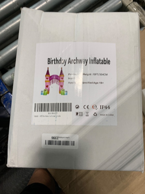 Photo 1 of [2025 New] 10FT Birthday Inflatable Arch, Build-in LED LightsArch Blow up Outdoor Yard Decorations for Birthday Party Indoor Home Celebration Garden Lawn