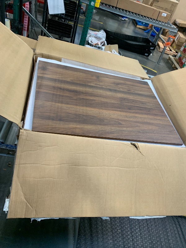 Photo 1 of **MISSING PIECES UNKNOWN**Agilestic L Shaped Standing Desk Adjustable Height, Electric Corner Standing Desk, 63 x 55 inch Sit Stand Computer Table with Splice Board, Dark Walnut