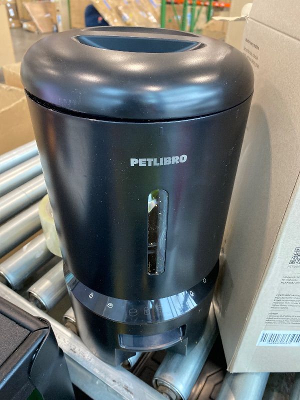 Photo 1 of ***USED*** PETLIBRO Automatic Cat Feeder, 5G WiFi Automatic Dog Food Dispenser with Freshness Preservation, 5L Timed Pet Feeder with Low Food Sensor, Up to 10 Meals Per Day, Granary Black
