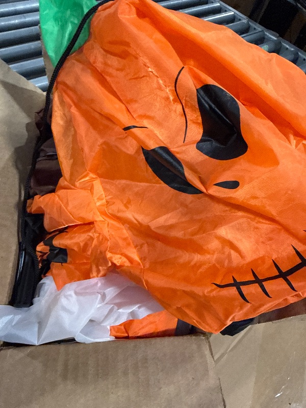 Photo 1 of ** SIMILAR IMAGE UNKNOWN MEASUREMENTS OR MODEL**8FT Halloween Inflatable Decorations, Giant Pumpkin Ghost Tombstone Witch Inflatable with LED Lights, Outdoor Indoor Yard Lawn Garden Party Halloween Blow Up Decor