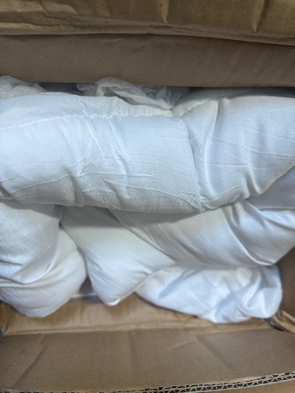 Photo 1 of ** SIMILAR IMAGE UNKNOWN MEASUREMENTS OR MODEL**Bedlore 4-Inch King Mattress Topper for Back Pain - Dual Layer Medium Support (2" Gel Memory Foam + 2" Cooling Fluffy Pillow Top Pad), Breathable & Pressure Relief (White)