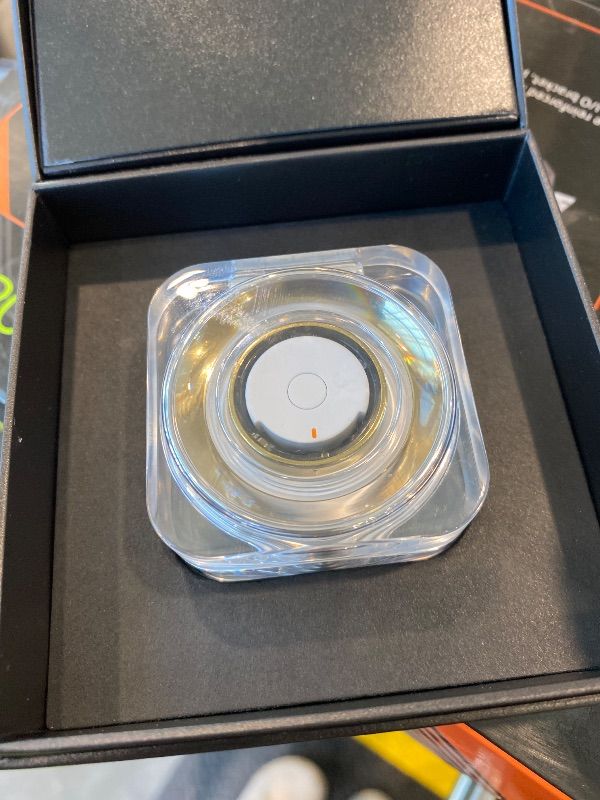 Photo 1 of *MINOR DAMAGE - USED*
SAMSUNG Galaxy Ring, AI Smart Ring, Size First w/Sizing Kit, No App Subscription, Fitness Monitor, Sleep Tracker, Up to 7-Day Battery, Size 10, Titanium Gold [US Version, 1Yr Manufacturer Warranty]