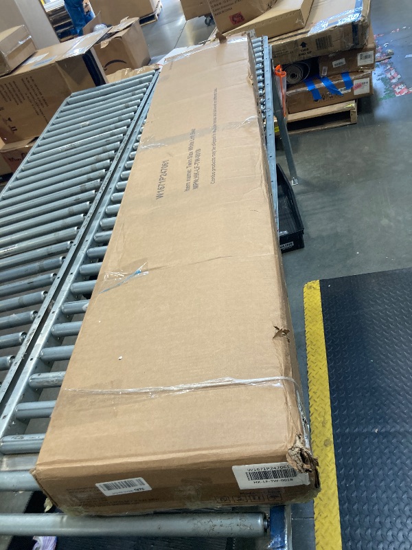 Photo 1 of *PARTIAL SET - Missing 1 box*
KEIKI Twin Sized Loft Metal Bed with Desk and Stairs, Metal Loft Bed Frame, Heavy-Duty High Loft Beds with Built-in Charging Station and Lighting for Bedroom, Dormitory