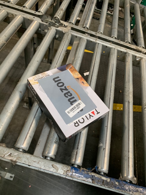 Photo 1 of ** USED/DIRTY** Taylor Glass Top Food Scale with Touch Controls, 11 lb Capacity, Sleek Silver Design, Accurate and Easy-to-Use Scale for Cooking and Baking