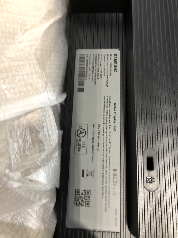 Photo 1 of *UNTESTED*
Samsung 22" (S30GD) Essential Monitor with IPS Panel and Tilt Only Stand, 100Hz Refresh Rate, Ergonomic Design, Advanced Eye Care, Game Mode, LS22D304GANXZA