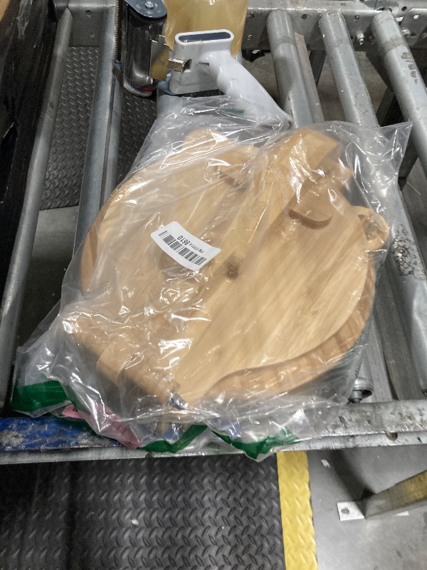 Photo 1 of ***Broken handle***Tortilla Press 10 Inch - Bamboo Quesadilla & Roti Maker with Parchment Paper Sheets & Dough Cutter for Homemade Flour Corn Tortilla, Wood Tortillera Pataconera Tortilla Maker for Home Baking