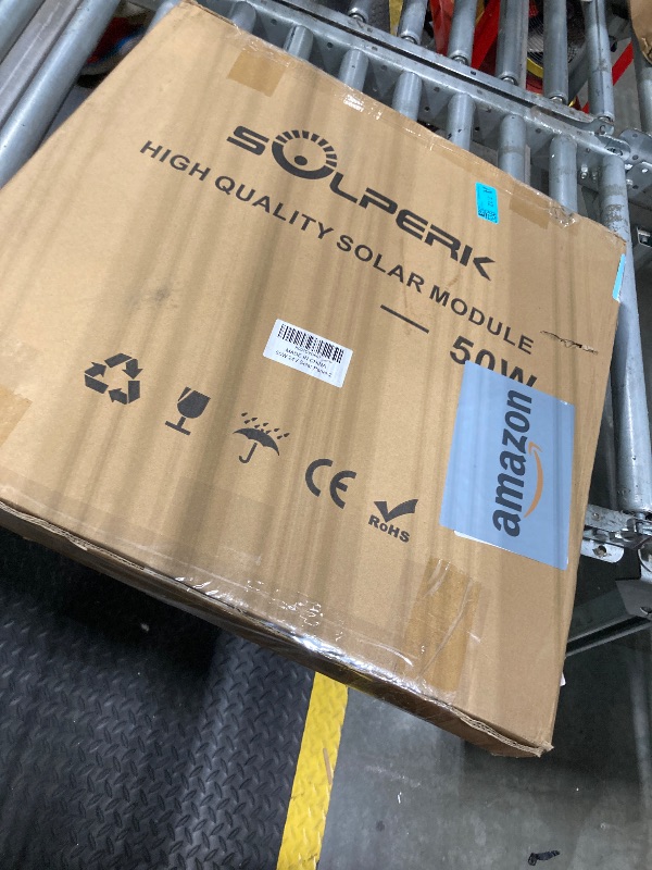 Photo 1 of ***Hardware missing***SOLPERK Solar Panel Kit 50W 24V, Intelligent Waterproof 10A PWM Controller, Home Outdoor Solar Battery Charger for RV Car Boat Marine Tractor Camping, 24 Volt Batteries Solar Panel Charger