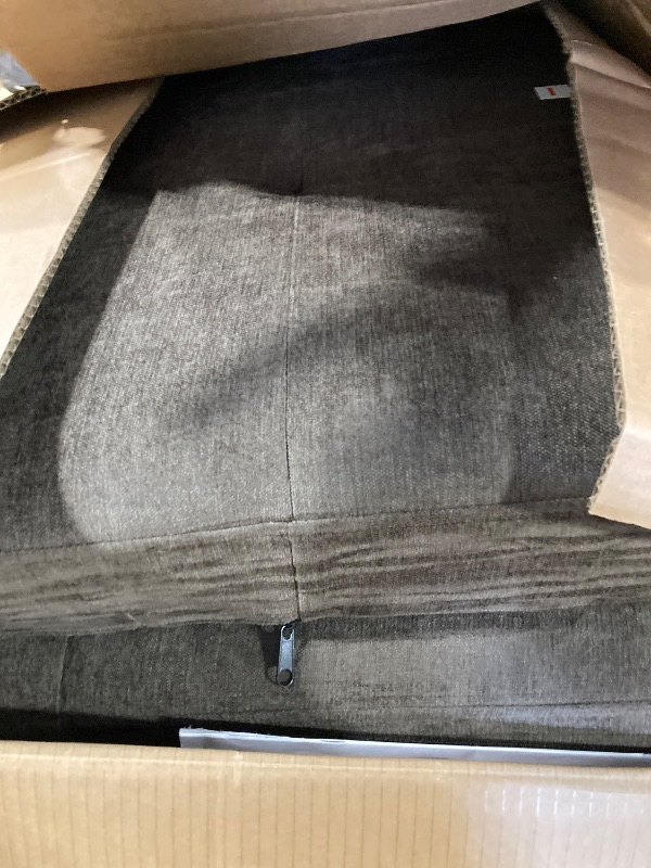 Photo 1 of **MISSING PARTS**
Trygoal Modular Sectional Sofa with Cup Holders, L Shaped Sectional Couch with Chaise and Adjustable Backrest, Modern Linen Fabric Couch for Living Room, Apartment, Small Space, Brown