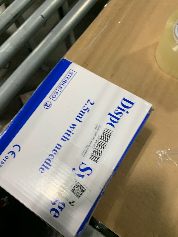 Photo 1 of 100 Pack 2ml (2.5ml) Plastic Luer Lock Syringa with 25Ga and Cap, Individually Sealed Wrapped, for Scientific Labs, Measuring Liquid, Refilling Cartridges or Glue Applicator