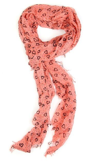 Photo 1 of ** SIMILAR TO IMAGE **
banana republic pink scarf with hearts