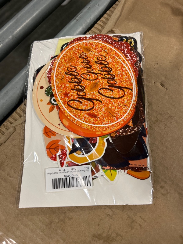 Photo 1 of 30 Pcs Thanksgiving Photo Booth Props, Fall Maple Leaf DIY Set, Photo Booth Birthday Party Decoration, Decoration Props