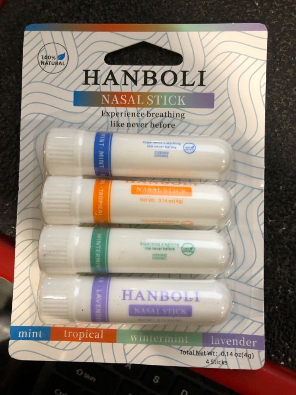 Photo 1 of AZHAIBUQI Nasal Stick Boost Energy Set, Nose Inhaler Stick, Better Breathing, Natural Menthol Inhaler (Set of 4)