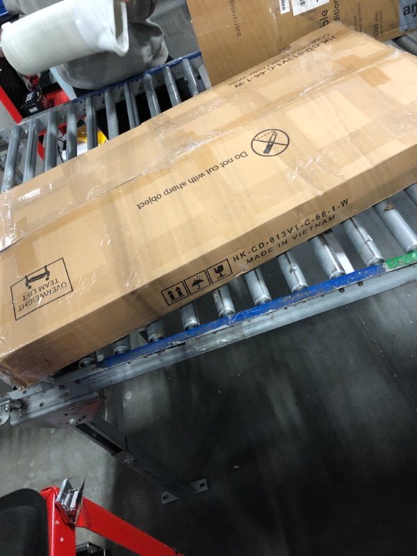 Photo 1 of Furologee 66” L Shaped Desk with Power Outlet, Reversible Computer Gaming Desk with File Drawer & 2 Monitor Stands for Home Office with Storage Shelves, White