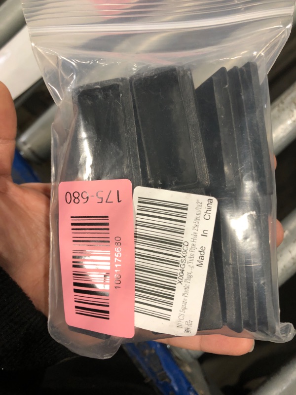 Photo 1 of 10 PCS Square Plastic Plugs,ULIFESTAR Glide Insert Pipe Tubing End Cap,Plastic Tubing Plug,Durable Chair Glide for Chair Table Stool Leg,Pipe,Stainless Steel Tubing,Tube Pipe Hole 25x50mm/1x2''