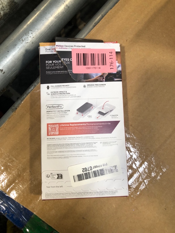 Photo 1 of ZAGG Privacy XTR Screen Protector for iPhone 17 Pro Max - 4-Way Privacy Full-Screen Filter, 5X Stronger, Fingerprint-Resistant Tempered Glass, Smooth Feel, Easy Two-Step Installation