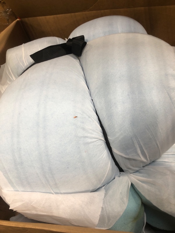 Photo 1 of Amazon Basics King Mattress Topper, Cooling Gel-Infused, CertiPUR-US Certified, 3 inches, Blue