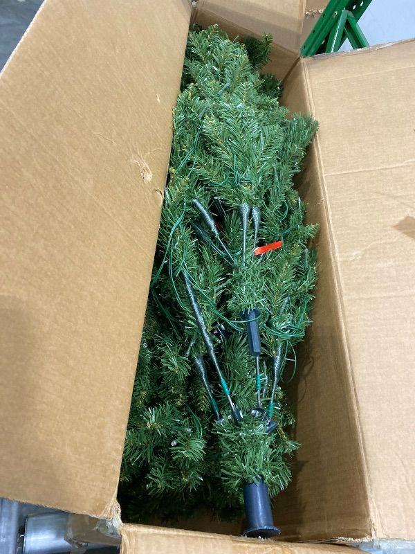 Photo 1 of *USED*
National Tree Company 6.5 ft Pre-Lit Kingswood Fir Slim Artificial Christmas Tree, 250 Clear Lights, 719 Tips, Includes Stand, Green