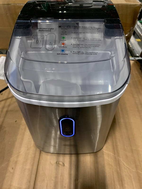 Photo 1 of ***** PHOTO FOR REFERNCE *** EUHOMY Ice Maker Countertop, Portable Ice Machine with Carry Handle, 26lbs Per Day, 9 Cubes in 6 Mins, Auto-Cleaning, with Basket and Scoop, for Home, Kitchen, Camping, RV