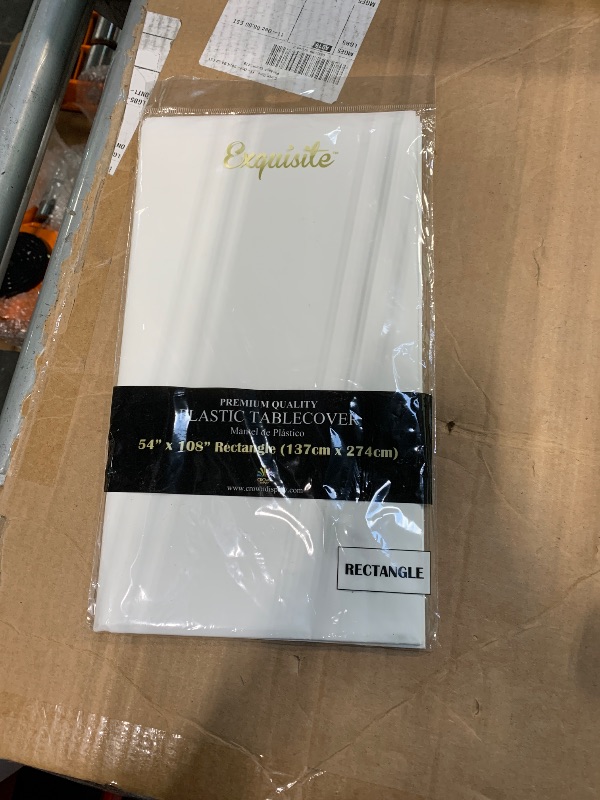 Photo 1 of *Premium* White table cover 54 x 108