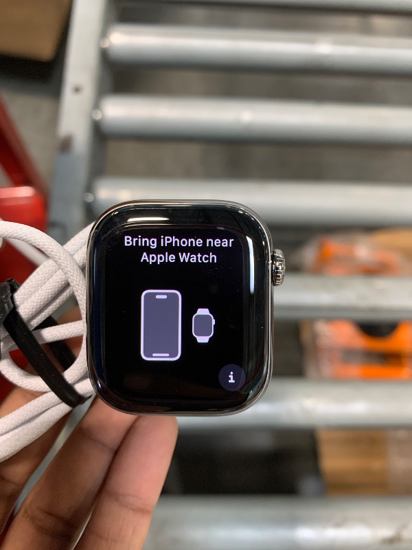 Photo 1 of ****** S/N  EMVG79PQQ0 ****** Apple Watch Series 10 [GPS + Cellular 42mm case] Smartwatch with Natural Titanium Case with Natural Milanese Loop. Fitness Tracker, ECG App, Always-On Retina Display, Carbon Neutral