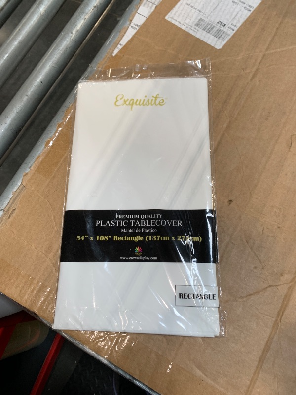 Photo 1 of *Premium* White table cover 54 x 108