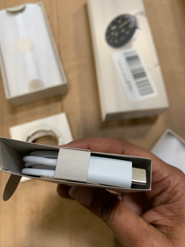 Photo 1 of **** S/N 5A131WRCVW21TX  ***** Google Pixel Watch 4 (41mm) - Android Smartwatch with Heart Rate and Sleep Tracking - 30-Hour Battery - Fitness Tracking - Google AI - Polished Silver Aluminum Case - Porcelain Active Band - Wi-Fi